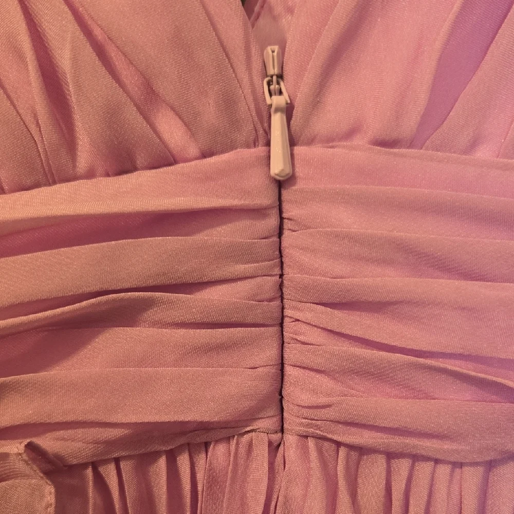 NWT Mac Duggal Lavender Ruffle Maxi Dress - Picture 10 of 15